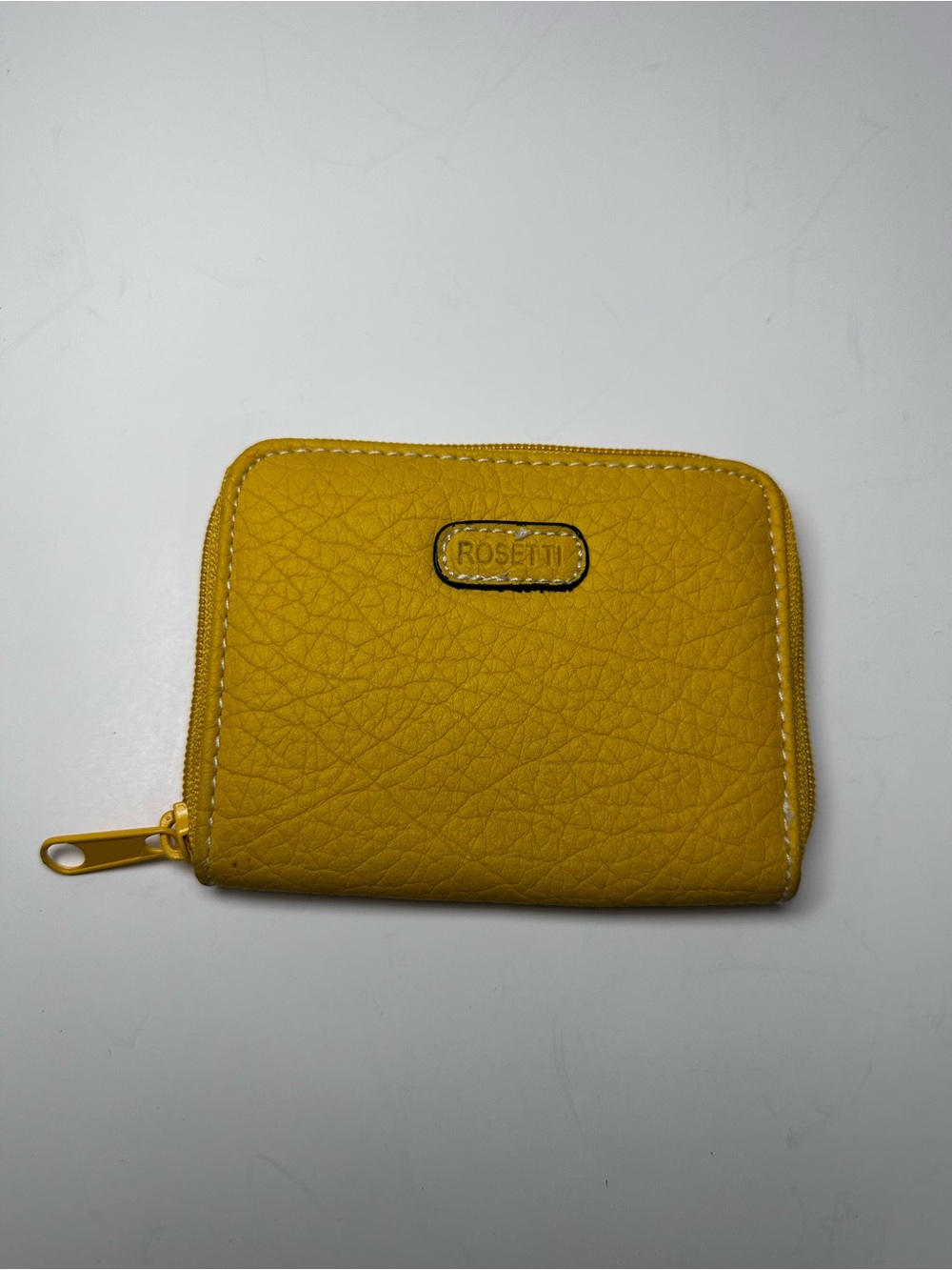 Rosetti Mustard Zip Wallet with Textured Exterior